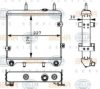 HELLA 8MO 376 725-461 Oil Cooler, engine oil